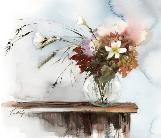 Balance - Bouquet Watercolor Painting