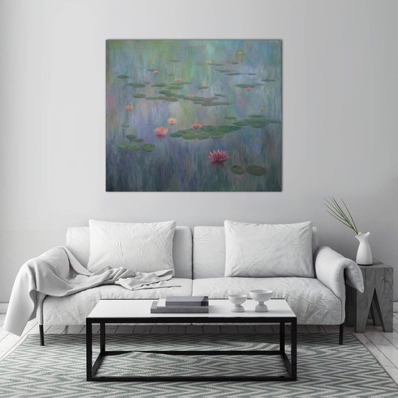 Water Lilies - Water Lilies large painting