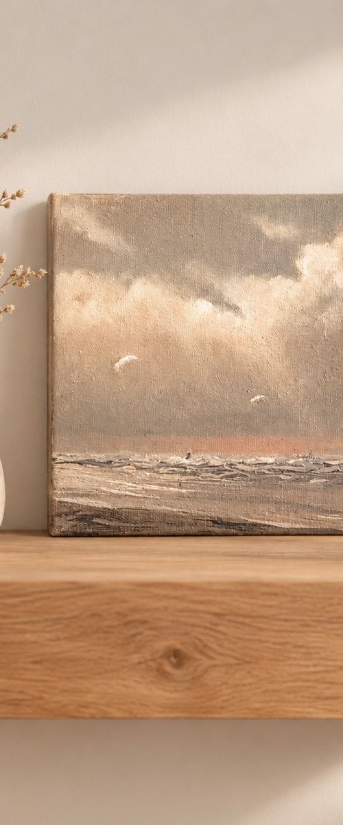 North Sea Wind, Tiny Seascape by Alena Post