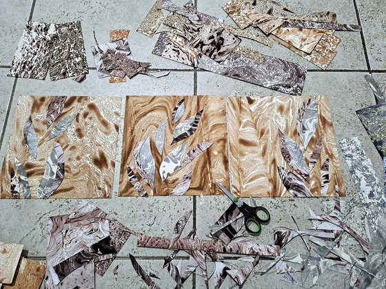 Set of 3 «Calm Tropics»