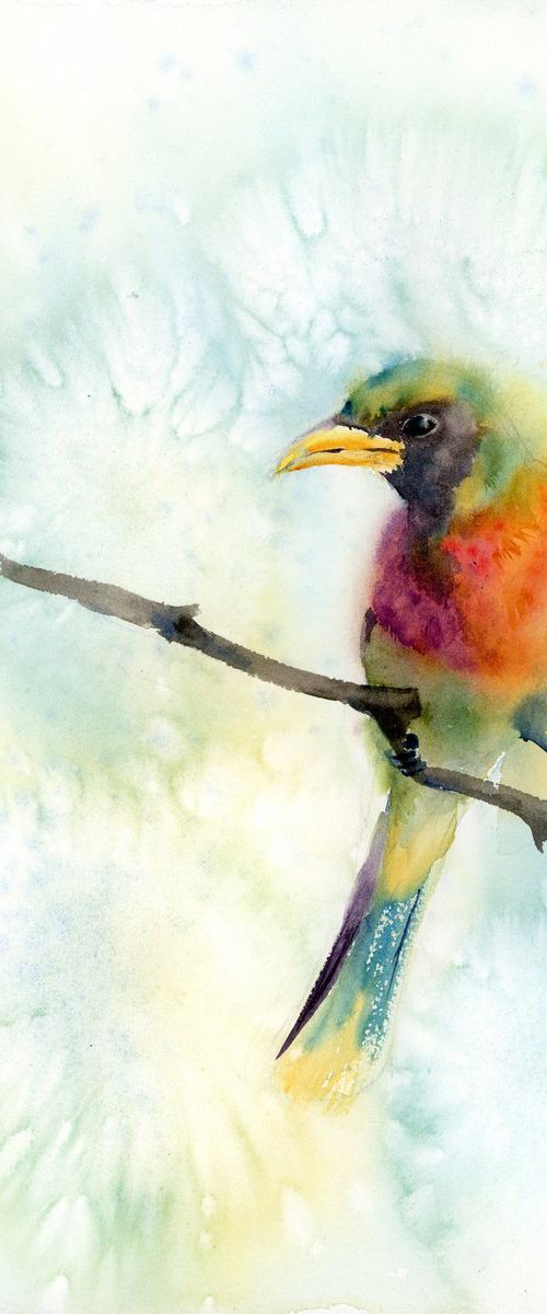 The bird on a branch by Olga Tchefranov (Shefranov)