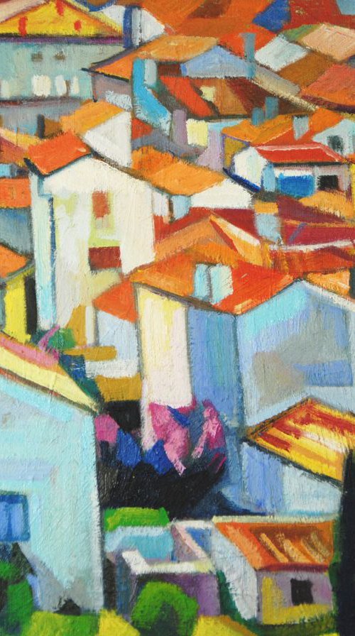 Cityscape / 40 x 30 cm by Maja Đokić Mihajlović