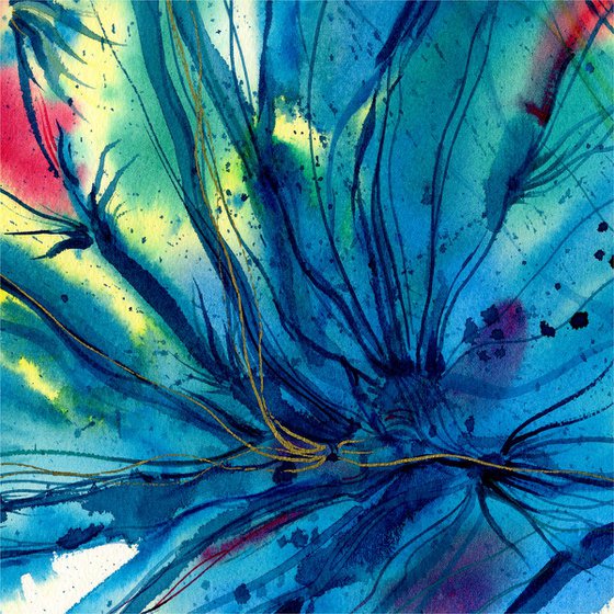 Organic Ecstasy 48 - Abstract Floral Painting  by Kathy Morton Stanion