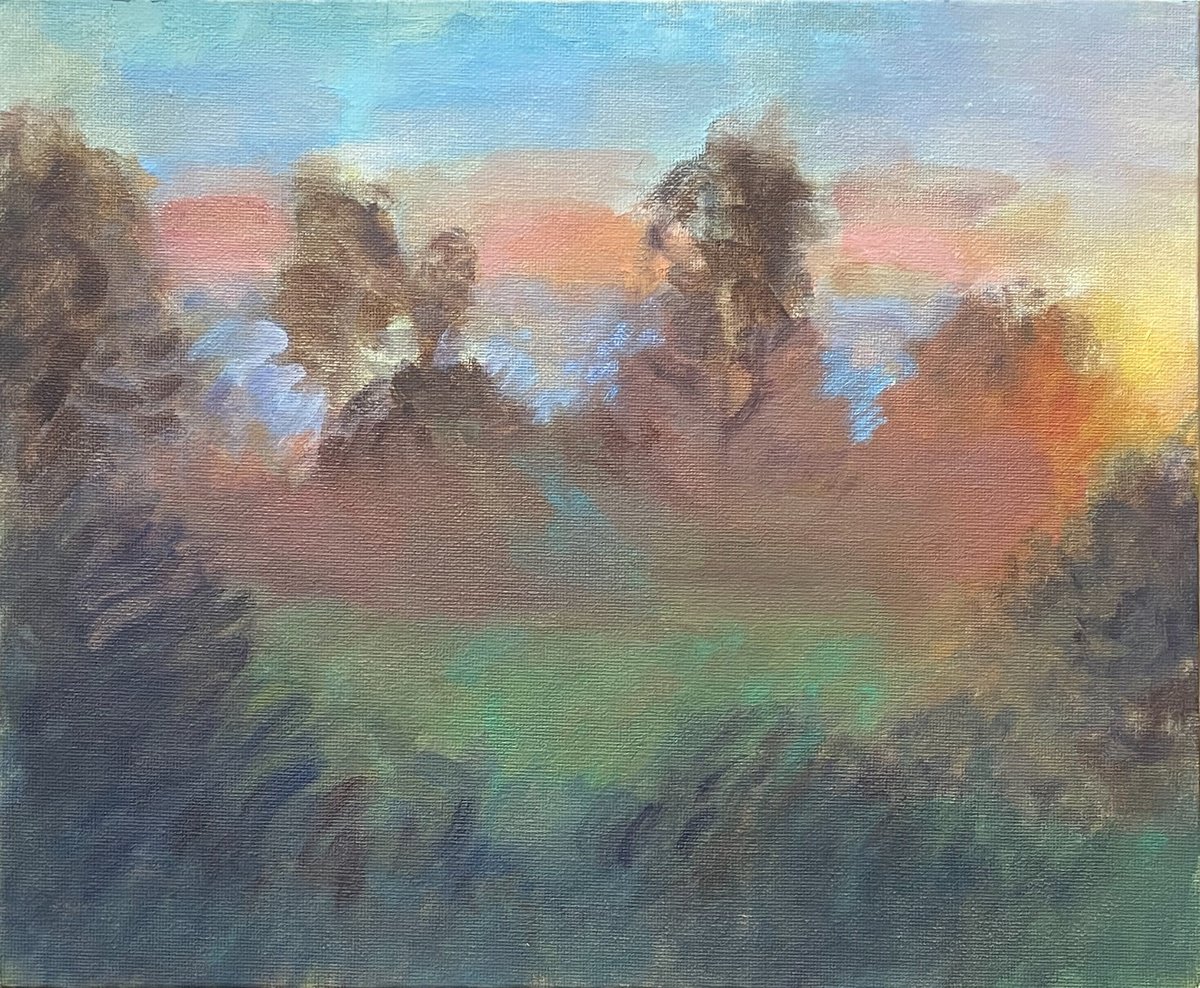 Sunset in Mist by Alexandra Morris