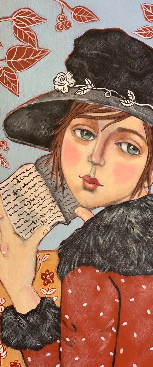 “Lady Under Leaves” by Holly Wojahn