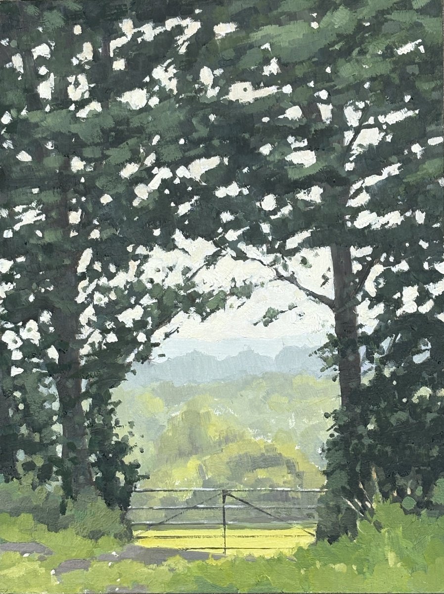 Devon View By Louise Gillard, 9 X 12, Artwork For Sale On Artfinder