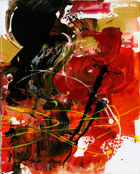 Passion And Lust  - 3 Abstract Paintings by Kathy Morton Stanion