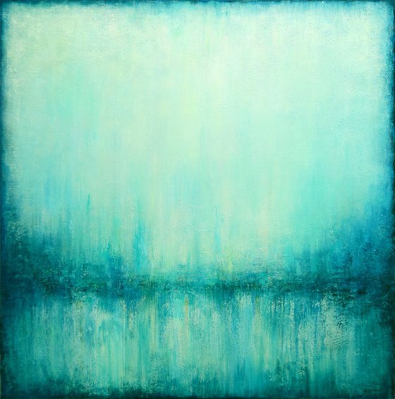 Abstract Turquoise Landscape