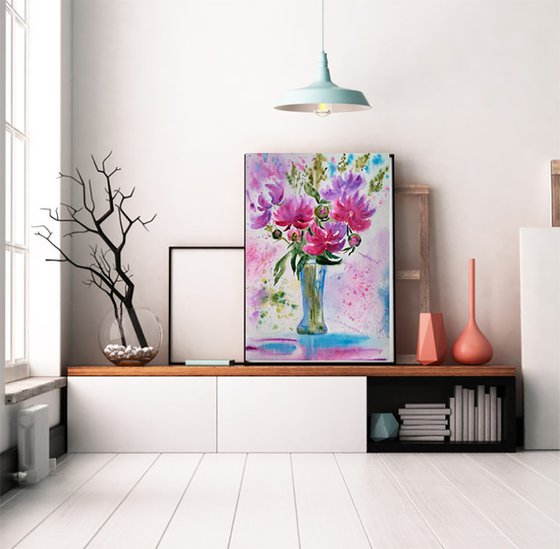 Peony Painting