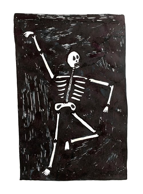 Dancing with Skeletons #2 by Nadim Basna