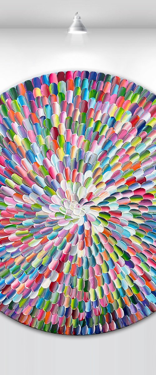 'Pacific rainbow X' - 30x30” by Tatiana Georgieva