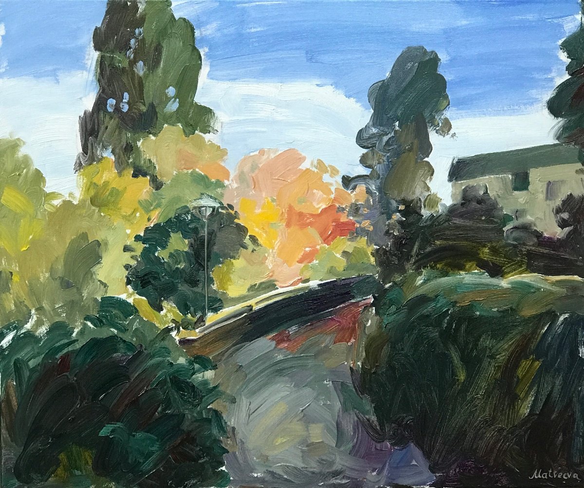 Expressive Oil Painting , Autumn By Natalia Matveeva, 24 X 20, Artwork For Sale On Artfinder