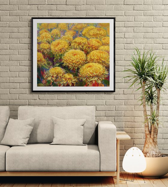 "Bouquet of yellow flowers"