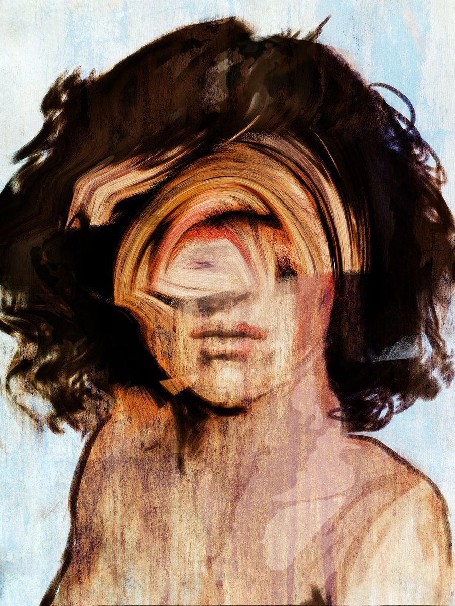 Impressionistic Portrait Painting By Dario Moschetta, 24 X 31, D