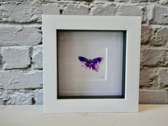 One Purple Patterned Butterfly