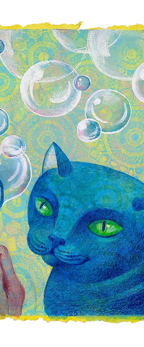 Blue Cat by Margot Raven