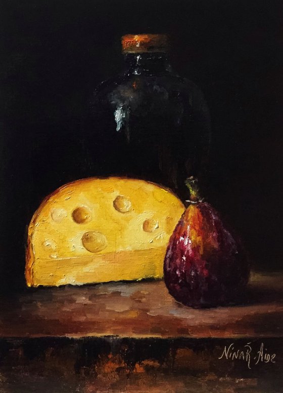 Wine, Cheese and Fig