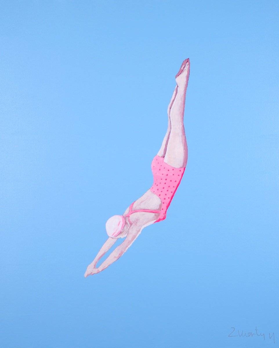 Pink Jump III by Carlos Martin