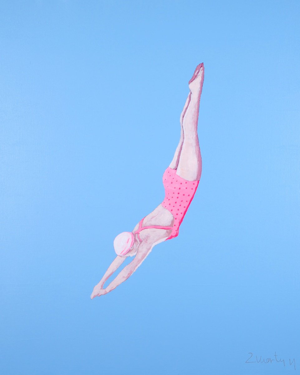 Pink Jump III by Carlos Martn