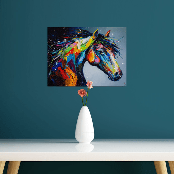 Colorful horse