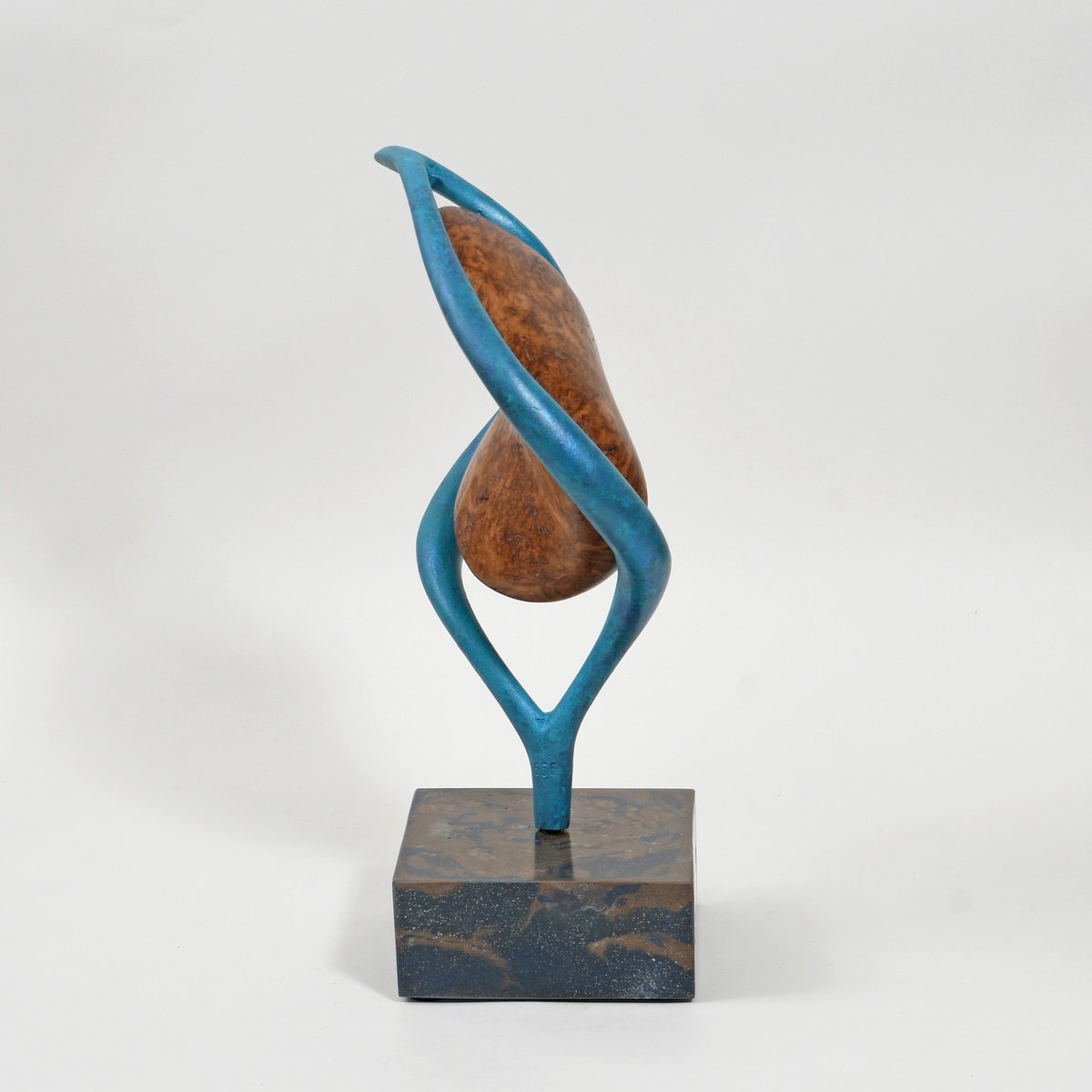 Organic Abstract Bronze Sculpture By Philip Hearsey, 8 X 12", Hartland Tide V, Original Artwork