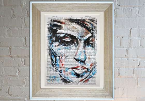 Marble Face- Collage Art