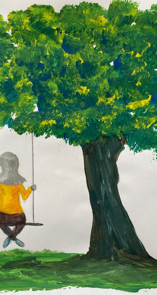 Tree Swing by Alan Horne Art Originals