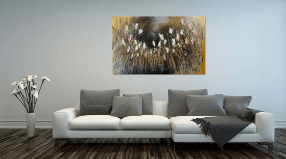 Somehow, Somewhere - Super sized original abstract painting