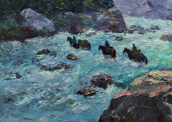 Dangerous Stream in the Mountains