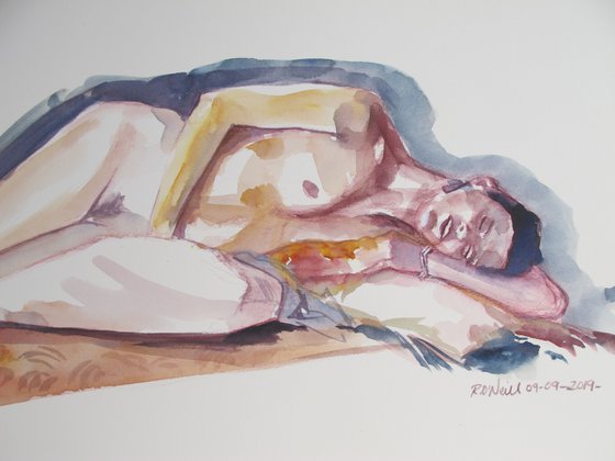 Reclining female nude