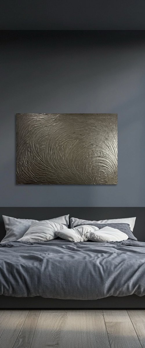 Pearlblack 70x100x2 cm by Exclusive Arts