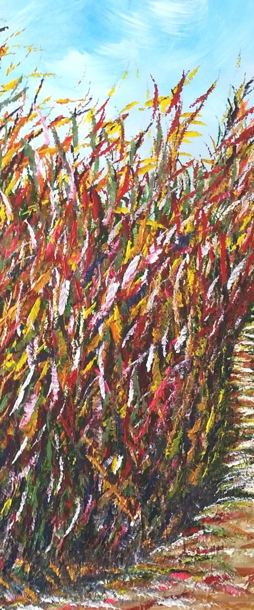 Autumnal Solace... - Landscape, Track, Walk, Modern Art Office Decor Home by Mel Graham