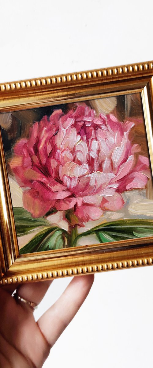 Pink flowers by Nataly Derevyanko