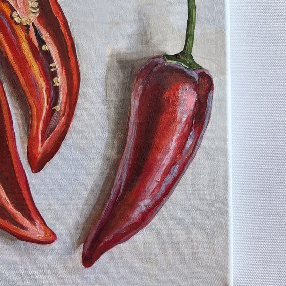 Red Still Life with Paprika