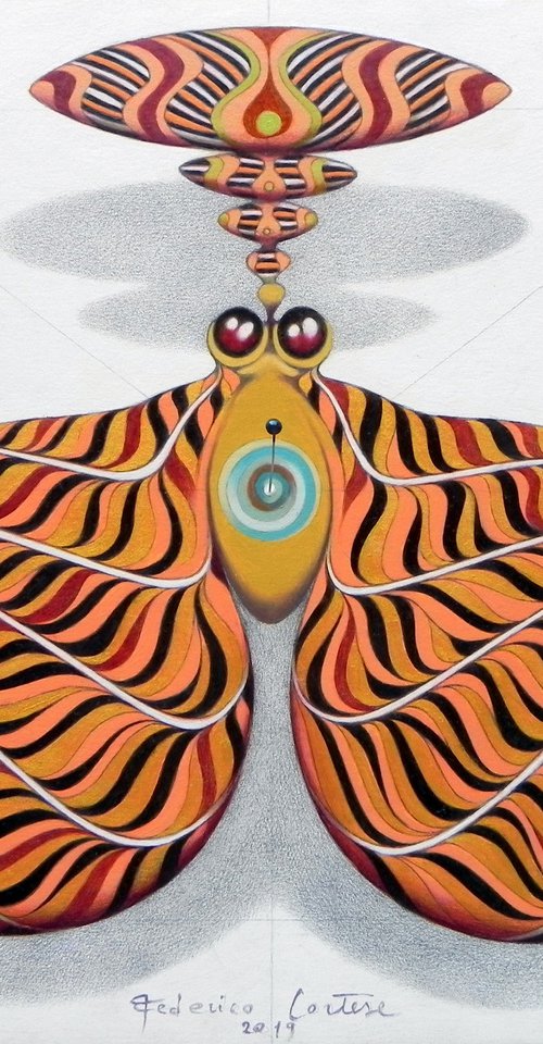 Golden butterfly by Federico Cortese