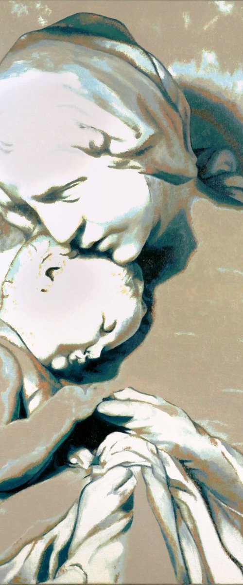 Madona with Child by Mercédès Soret