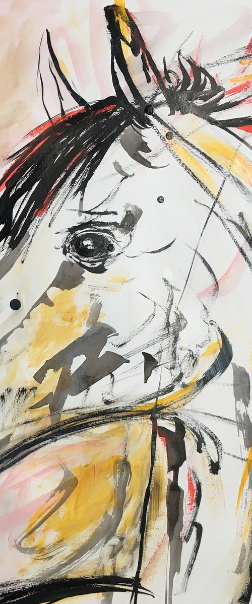 Horse in profile by René Goorman