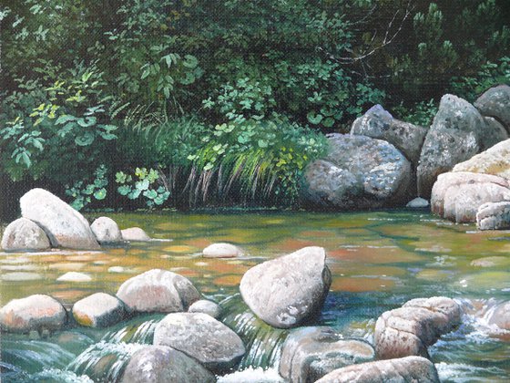 Spring mountain landscape