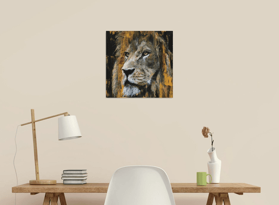 Lion, Golden Lion, black