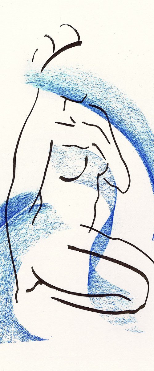 Blue Nude #01 by David Jones