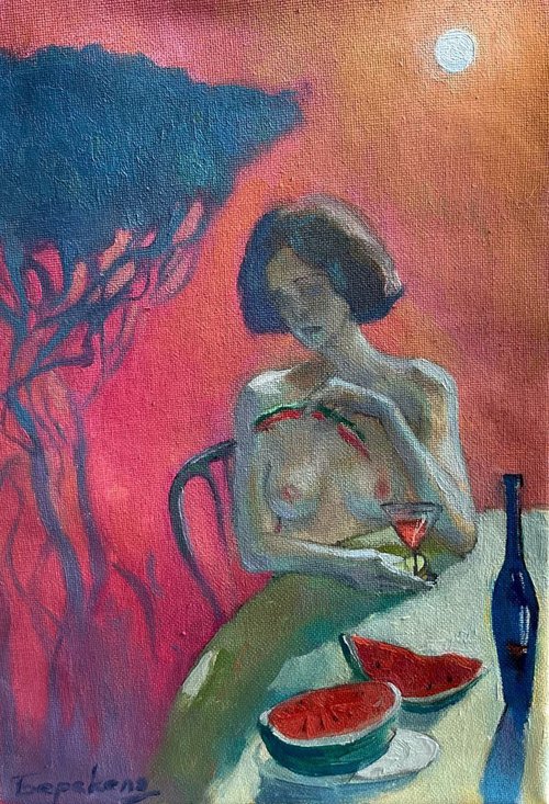 "Purple evening" by Andriy Berekelia