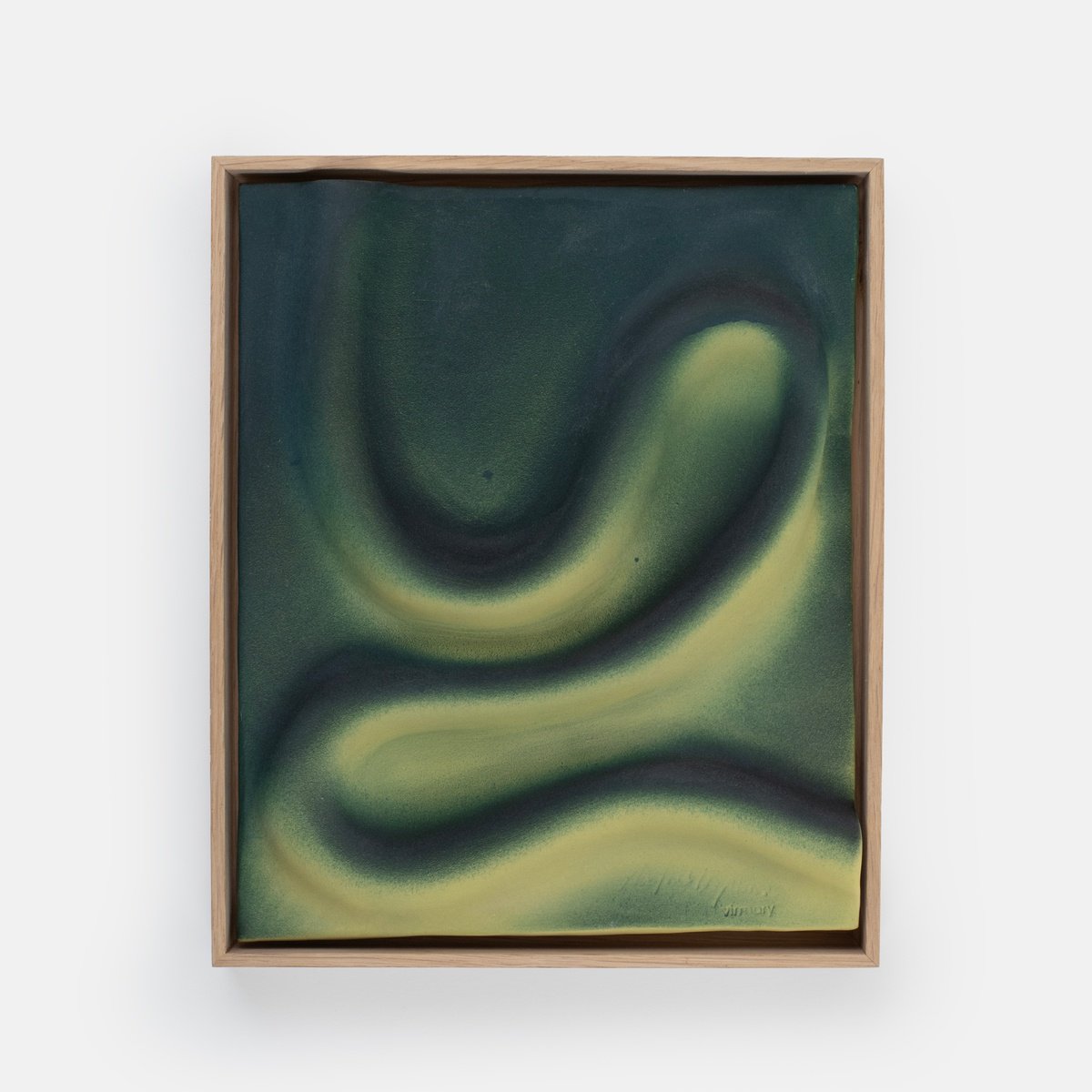 Expressive Abstract Clay Sculpture By Maryia Virshych, 9 X 11", Terra Cognita. River Valley 01, Original Artwork