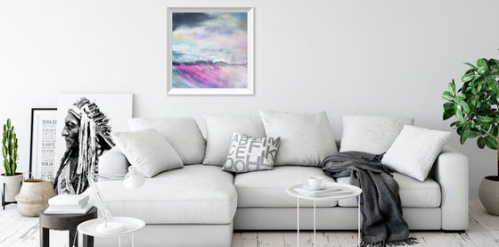 Silvery Lights - Landscape Seascape Watercolor