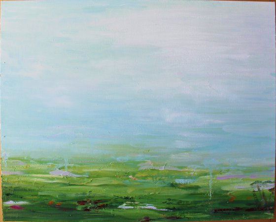 Green Landscape Triptych