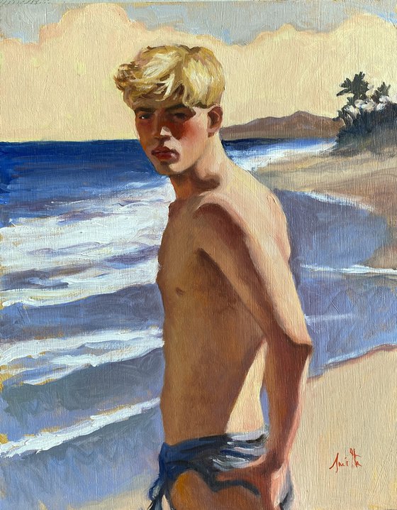 Summer Boy on the Beach