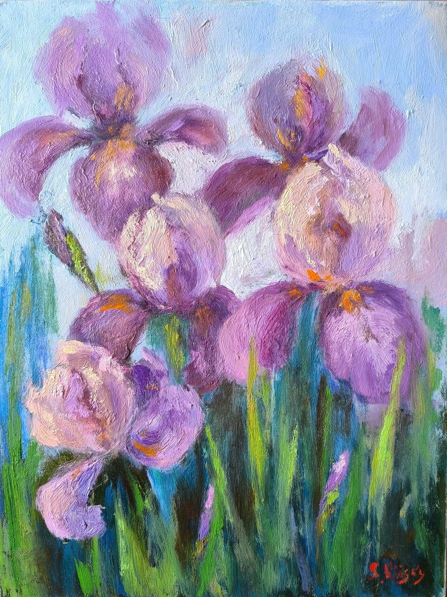 Irises by Svetlana Grishkovec-Kiisky