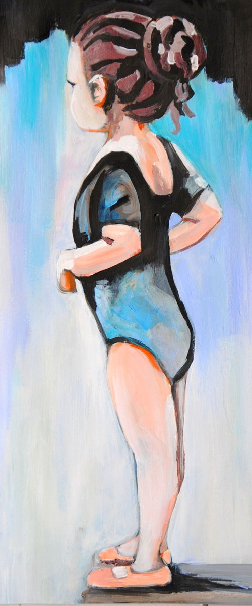 Little ballerina / 50 x 36 cm by Alexandra Djokic