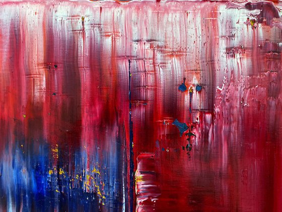 "Two Painters Walk Into A Bar" - FREE USA SHIPPING + Save As A Series - Original Large PMS Abstract Diptych Oil Paintings On Canvas - 36" x 24"