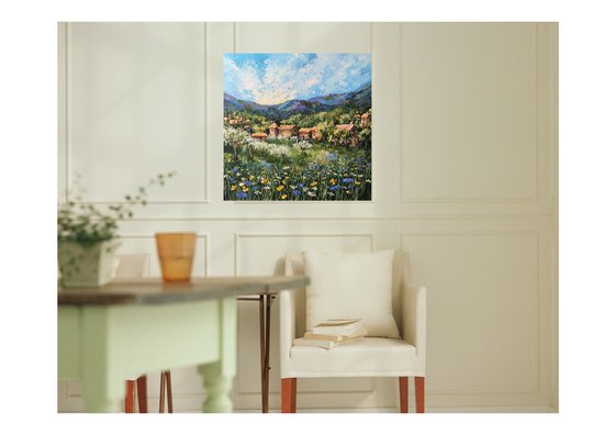 Springtime in Provence  -landscape painting