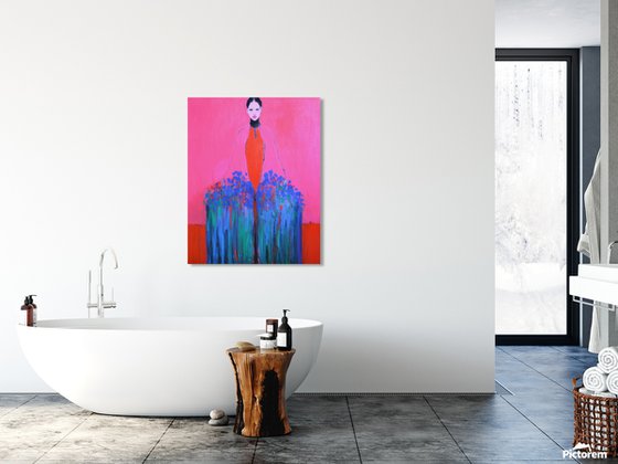 Girl With Flowers — II